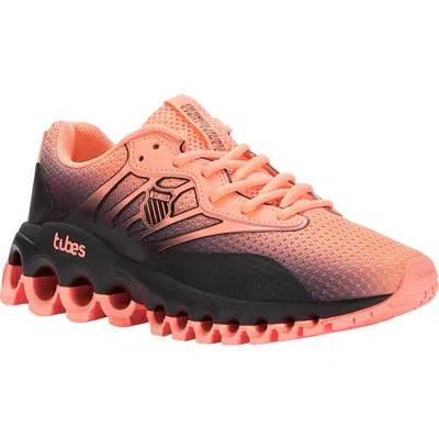 K-swiss Tubes Sport Running Shoe In Lite Neon Coral/blk