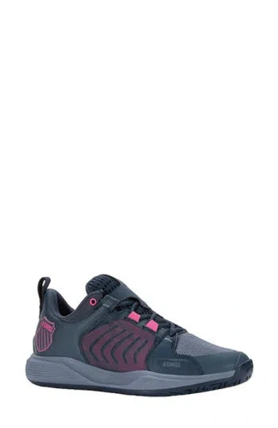 K-swiss Ultrashot Team Tennis Shoe In Blue/infinity/rose