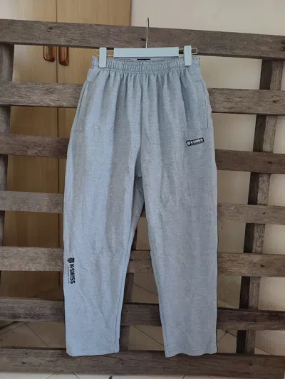 Pre-owned K-swiss Vintage  Sweatpants In Gray