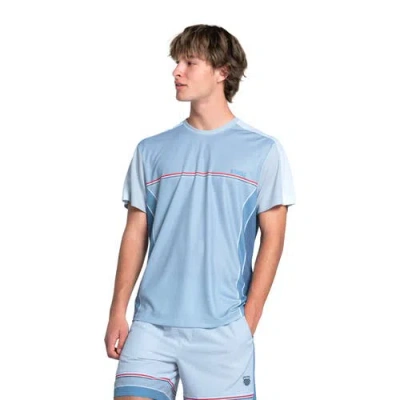K-swiss Voyager Crew Mens Tennis Shirt In Blue