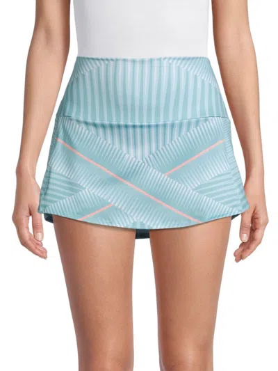 K-swiss Women's Printed Tennis Skirt In Nile