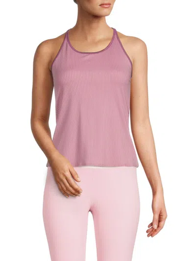 K-swiss Women's Ribbed Tank Top In Soft Berry