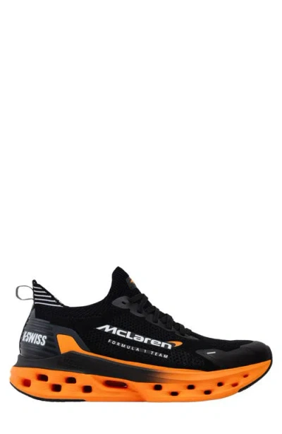 K-swiss X Mclaren Impulse Tubes Light Sneaker In Black/papaya