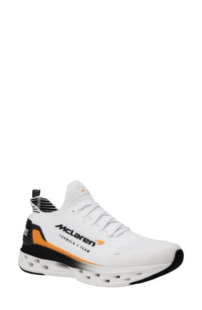 K-swiss X Mclaren Impulse Tubes Sneaker In White/black/papaya