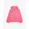 K-way Pink  X Disney 4.0 Claude Disney Band Hooded Woven Jacket 4- In Pink