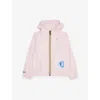 K-way Lilac  X Disney 4.0 Claude Stitch Hooded Woven Jacket 4- In Pink