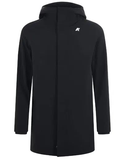 K-way 3-layer Nylon Jacket In Blue