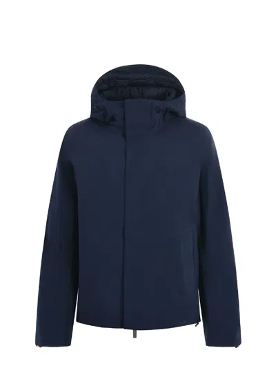 K-way 3-layer Nylon Jacket In Blue
