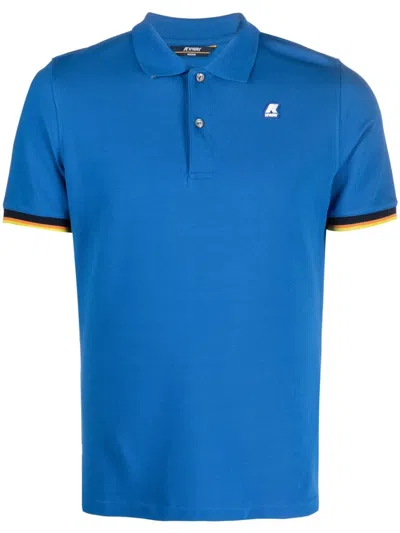 K-way Polo Shirt  Men In Azzurro