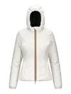 K-way Lily Hooded Quilted Jacket In White