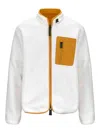 K-way Stand Collar Casual Jacket In Blanco