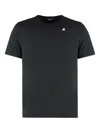 K-way Adame Crew-neck Cotton T-shirt In Black