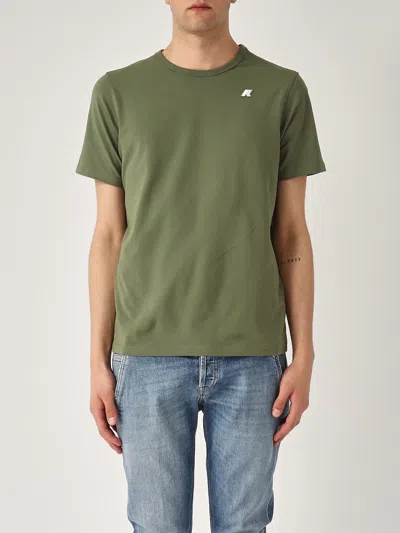 K-way Adame Light Stretch Jersey T-shirt In Green