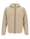 K-way Adjustable Hooded Reversible Jacket In Neutral