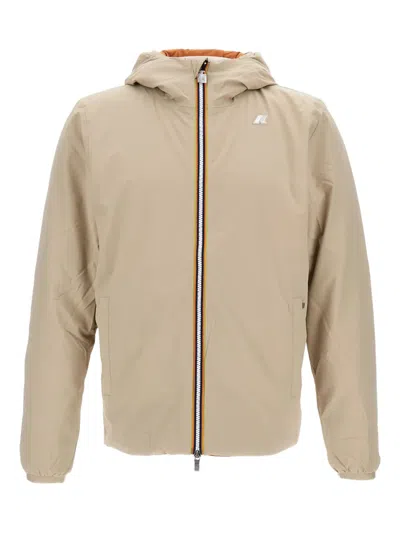 K-WAY ADJUSTABLE HOODED REVERSIBLE JACKET