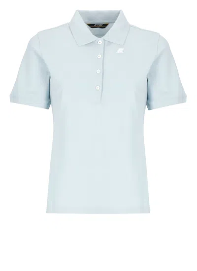 K-way Ali Pique Polo Shirt In Blue