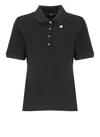K-way Ali Short-sleeve Polo Shirt In Black