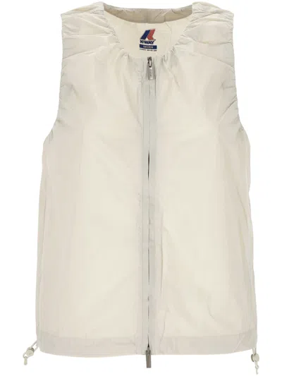 K-way K Way Alize Black Top In Beige Lt