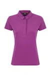 K-way Amanda Piquet Polo Shirt In Cotton In Violett