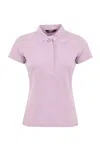 K-way Amanda Piquet Polo Shirt In Cotton In Pink