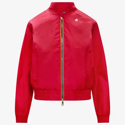 K-way Amaurette Iridescent Metal Ny In Red