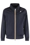 K-way K Way Jacko Bonded Short Jacket With Hood In Blue
