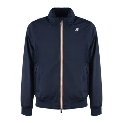 K-way Amaury Stretch Nylon Jersey In Blue