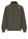 K-way Amaury Twill Marmotta Jacket In Brown
