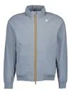 K-way Amaury Zip-fastening Hooded Jacket In Gray