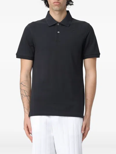 K-way Amedee Logo-detail Polo Shirt In Black