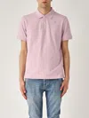 K-way Logo Patch Polo Shirt In Pink