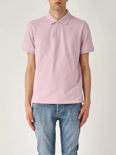 K-way Amedee Pique Polo In Pink