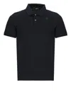 K-way Amedee Pique Polo Shirt In Black