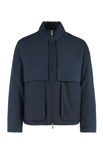 K-way Antheo Jacket In Technical Fabric In Blue