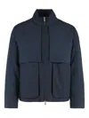 K-way Antheo Jacket In Technical Fabric In Blue