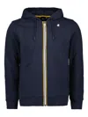 K-way Anthony Hooded Sweatshirt In Blue