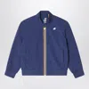 K-way Aorelian Blue Nylon Jacket In Blue