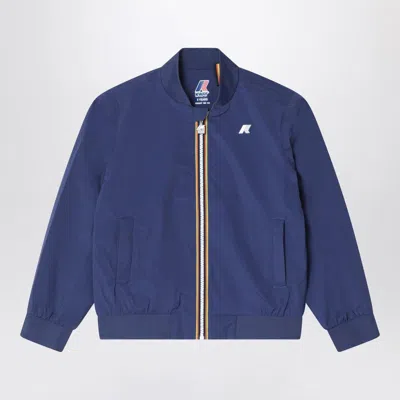 K-WAY AORELIAN BLUE NYLON JACKET