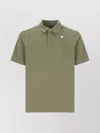 K-way Army Green Polo Shirt With Collar Design In Green