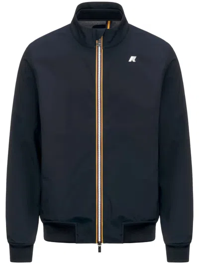 K-way K Way Jack Stretch Hooded Jacket In Blue