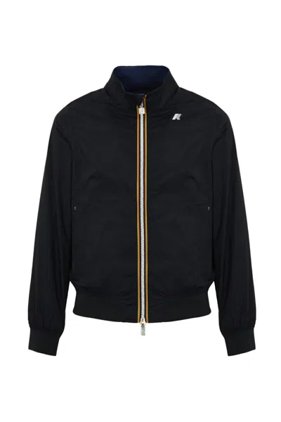 K-way Arsene Plus.2 Reversible Jacket In Blue Depht-blue De