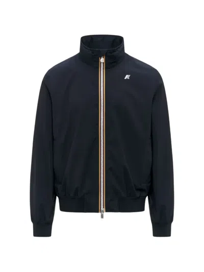 K-way Amaury Stretch Nylon Jersey In Blue