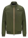 K-way Jacket With Logo In Green