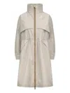K-way Aube Memory Touch Coat In Neutrals