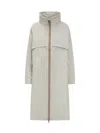 K-way Aube Memory Touch Coat In Grey