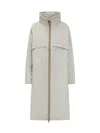 K-way Aube Memory Touch Coat In Grey