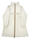 K-way 'aube Memory Touch' Long Jacket Kids In Gray