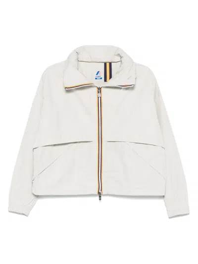 K-way Aubette Jacket In Neutral