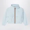 K-way Light Blue Aubette Memory Touch Jacket In Light Blue