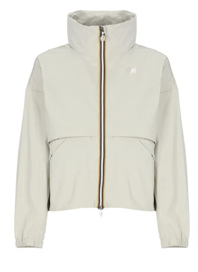 K-way Aubette Memory Touch Jacket In Neutral